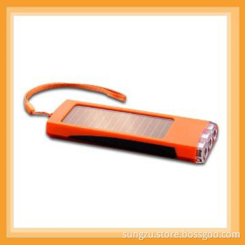 Solar Powered Keychain Flashlight For Promotion